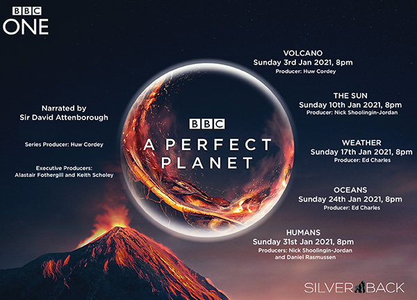 On January 31st, 2021, Mr. Rifkin was featured on episode five of BBC ONE's A Perfect Planet with Sir David Attenborough. The series was released in over 100 different territories worldwide.